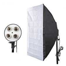 Постійне студійне світло 50/70 на 4 лампи+стійка 2.2мSoftBox СофтБокс