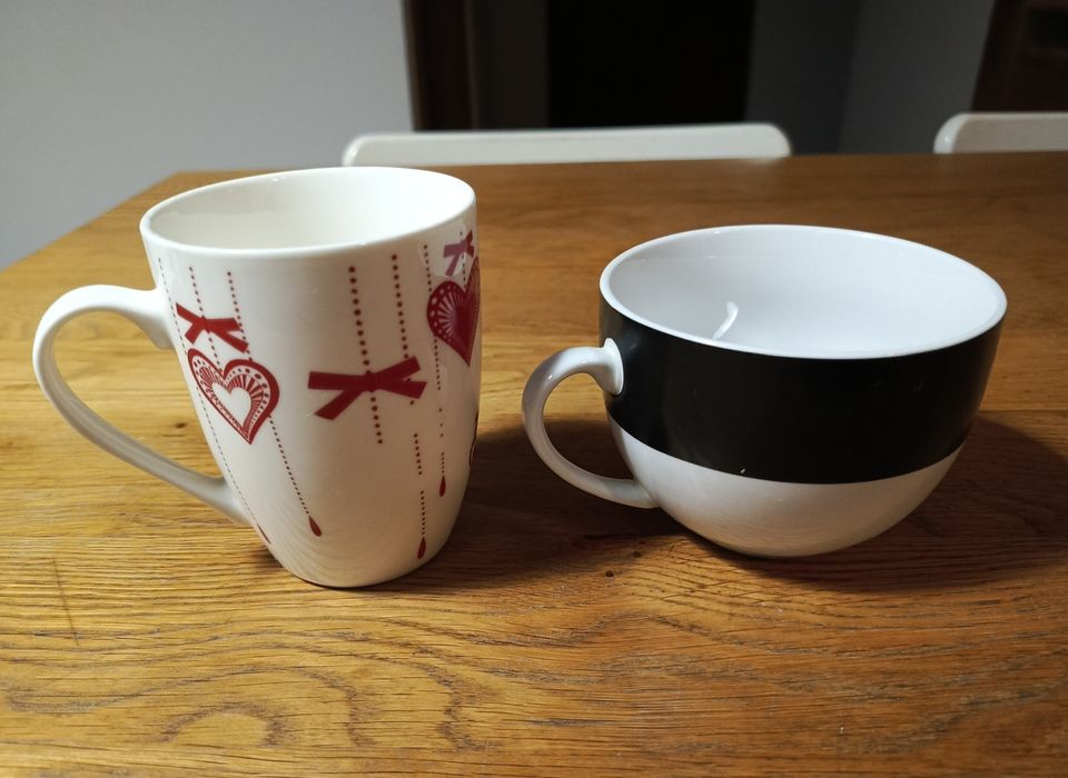 2 kubki ceramiczne