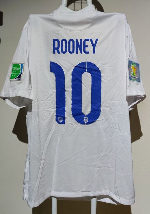 Camisola seleção inglesa nr 10 Rooney assinada