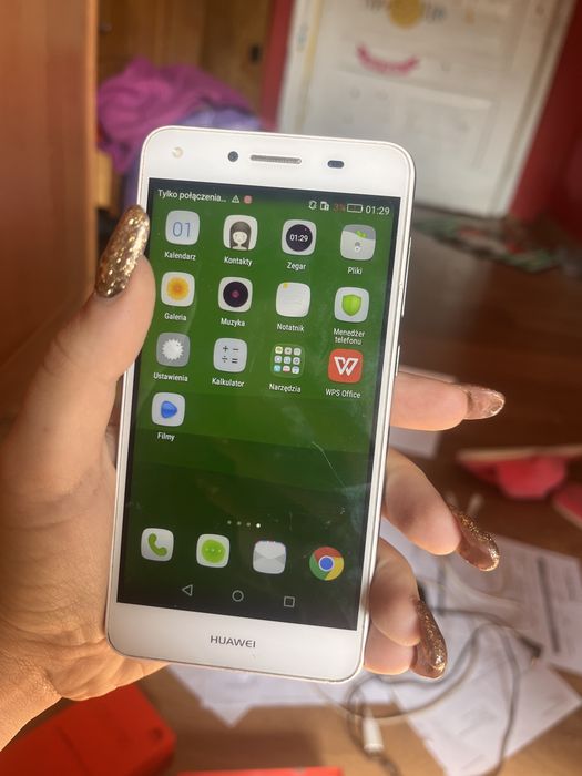 Telefon huawai uzywany biały