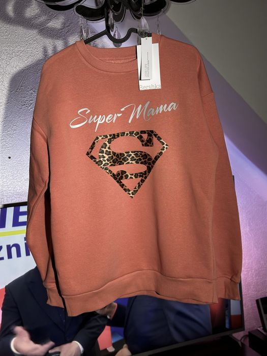NOWA bluza BERSHKA dla Mamy Matki SUPER prezent odblaskowa XS S M