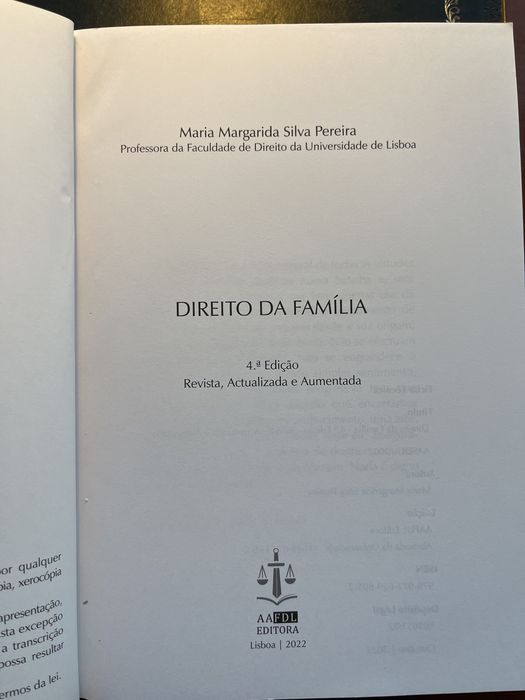 Direito da Família - Maria Margarida Silva Pereira
