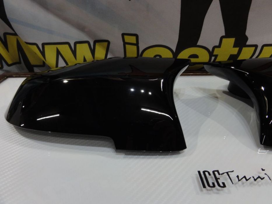 Capas, carcaça espelhos M4 look preto brilhante BMW F10 F11 F18 F07 (GT 5GT) F06 F12 F13 F01 F02