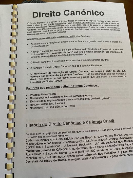 Apontamentos de história do direito