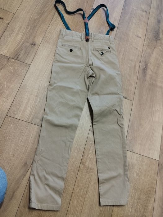 Spodnie materiałowe Ted Baker r. 146. Szelki