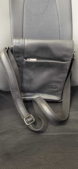 Torebka męska typu listonoszka (naturalna skóra)