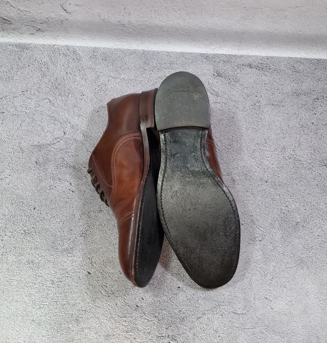 Оксфорды Loake 747T английские лоферы коричневые кожаные туфли
