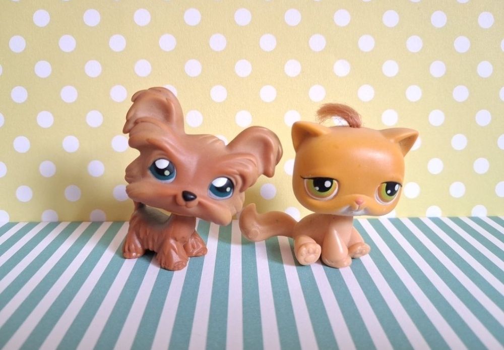 Littlest Pet Shop LPS zestaw Kot i Pies Stan Gorszy Lublin •