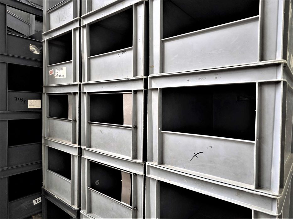 Pojemnik Plastikowy Kuweta Skrzynka Kosz Magazynowy Warsztatowy Regał