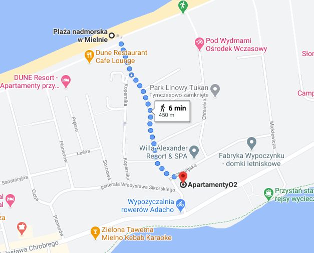 apartament nad morzem Mielno noclegi 4os. sauna siłownia TANIO