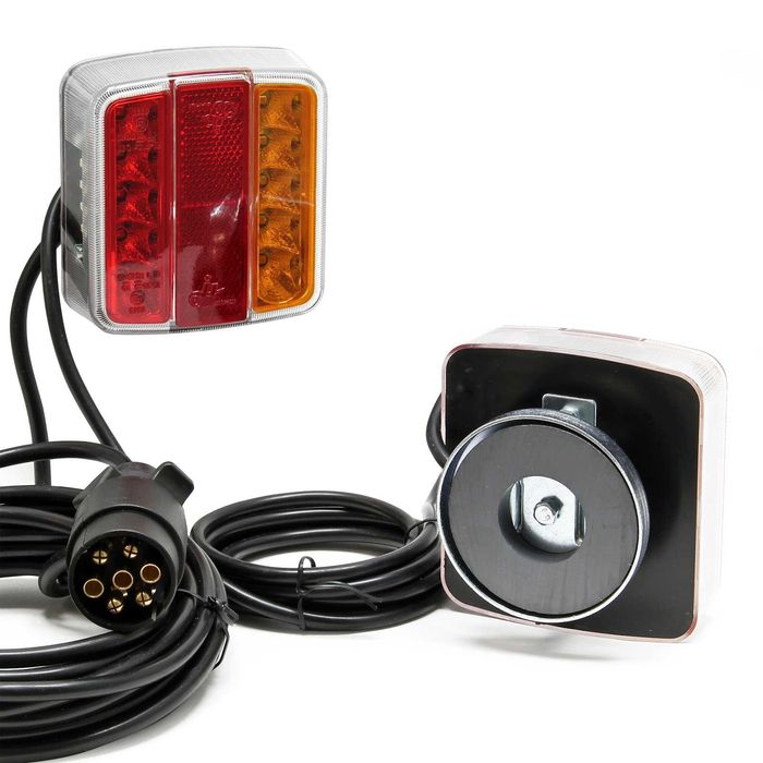 Conjunto Magnético de Luzes LED / Farolins para Reboque / Atrelado