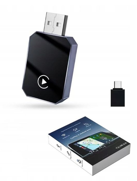 CarPlay wireless 2 w 1 bezprzewodowy adapter samochodowy android auto