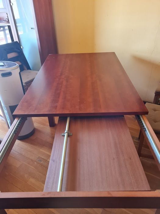 Mesa com aumento sala cerejeira
