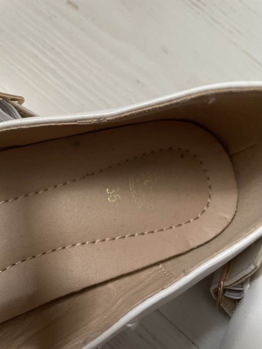 Buty baleriny czółenka Cool Club 35 Komunia sukienka ecru