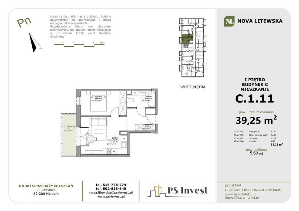 Ustawne 2 pokoje 39 m² + duży balkon