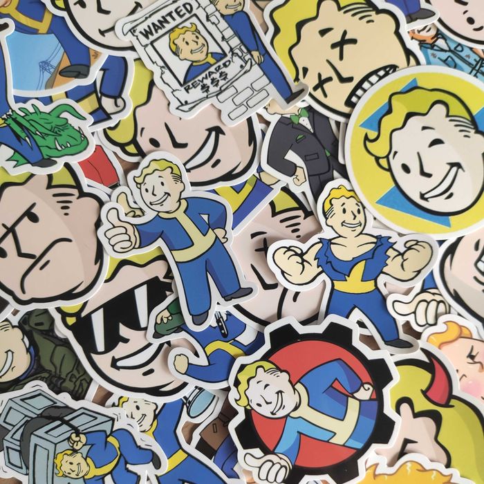 Pack 50 Stickers Autocolantes Fallout