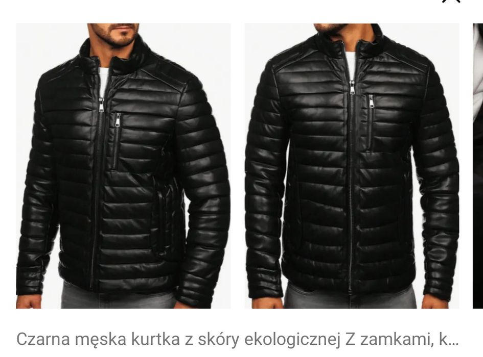 Czarna fajna kurtawa
