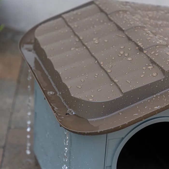 Kerbl Domek dla Kota Psa Paola Eco 60x51x41cm Niebiesko-Szary USZKODZO