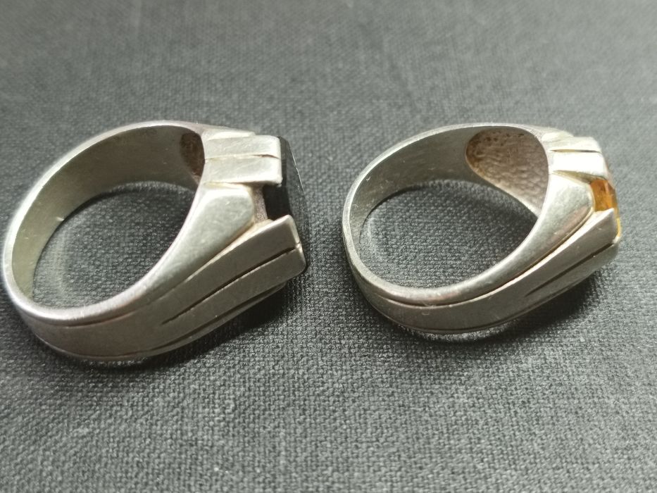 Komplet srebrnych sygnetów Warmet