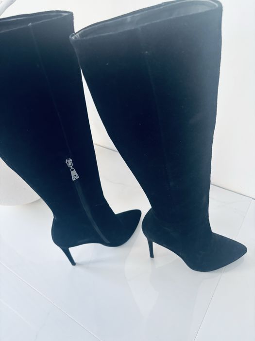 Kazar kozaki czarne zamszowe , rozmiar 39