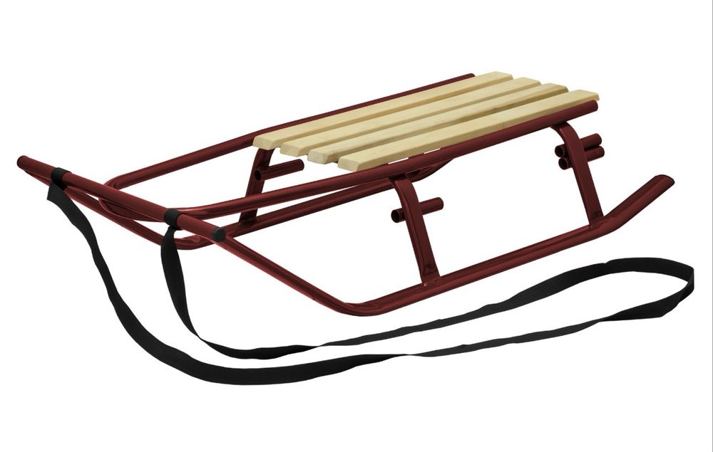 Зимові санки "Буран" бордовий