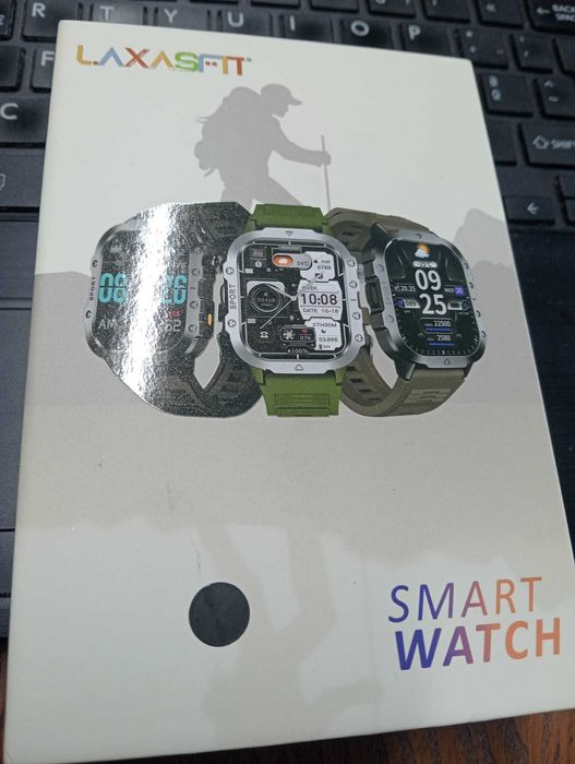 Smartwatch Laxasfit GT11 (H12)- PRETO -  Lanterna LED - NOVO