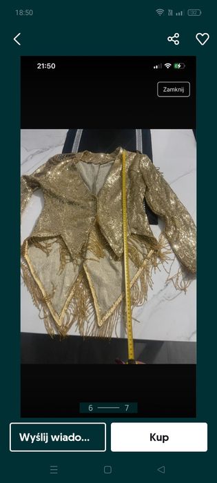 Marynarka taneczna cekinowa