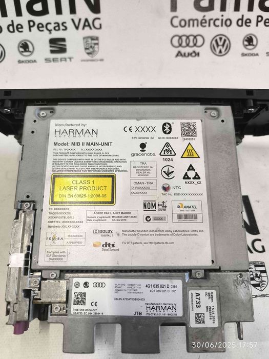 Rádio / Auto Rádio - 4G1035021D - AUDI A6 C7 (4G2, 4GC)
