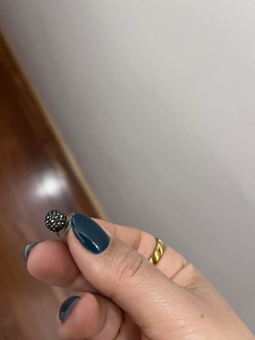 Brincos Cristais Pretos Swarovski