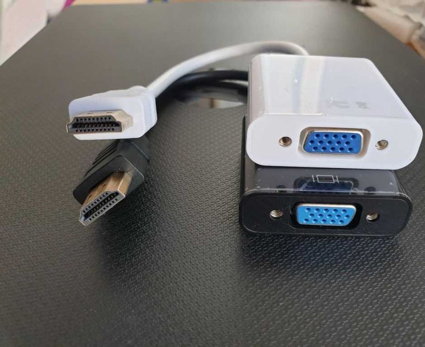 Przejściówka z HDMI na VGA przelotka konwerter D-SUB