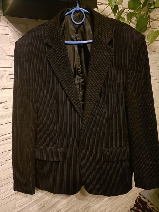 Marynarka czarna reporter męska 176cm