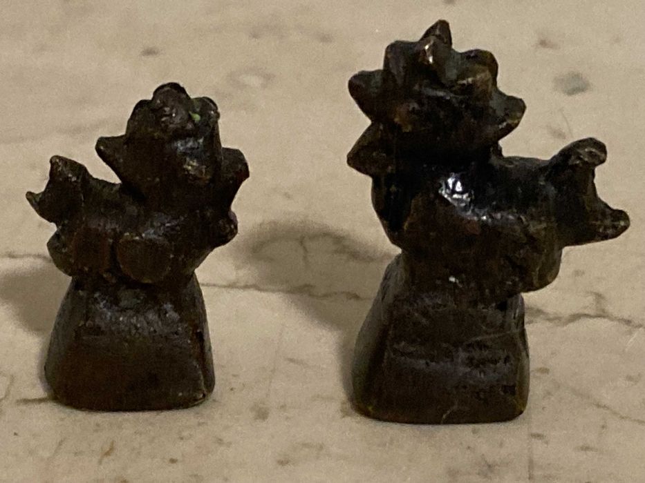 Игрушка Петушки Мини статуэтки бронза Фигурки Курочки Птахи