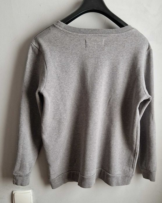Super modna szara bluza oversize CALVIN KLEIN 36 S duże logo