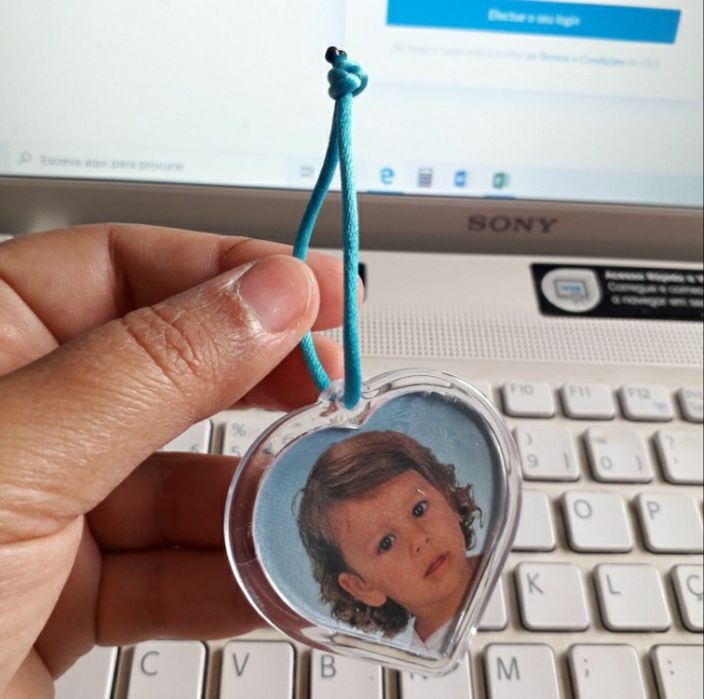 Lote 6 Peças de acrílico transparente lembranças ofertas porta chaves