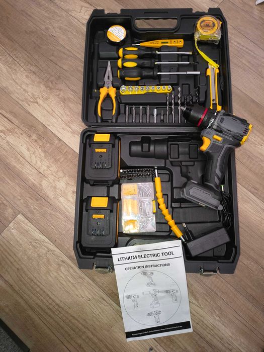 Wiertarko - wkrętarka akumulatorowa, bezszczotkowa 60Nm