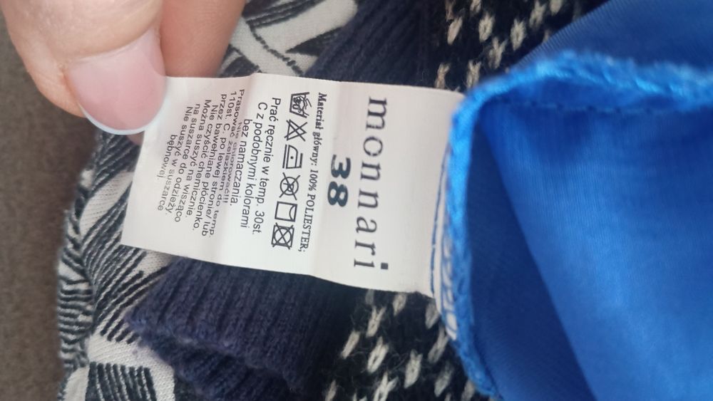 Chabrowa asymetryczna spódnica maxi Monnari r.38 M