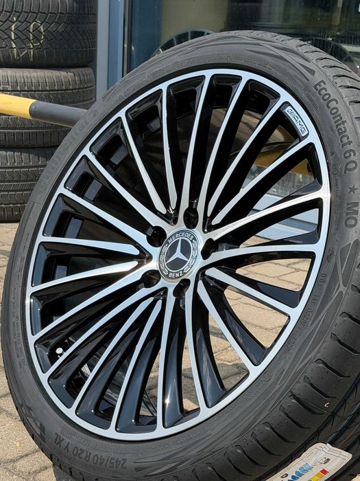 Nowe Koła zimowe Mercedes 20" cali klasa E w214  S w222 czarno srebrne szprychowe
