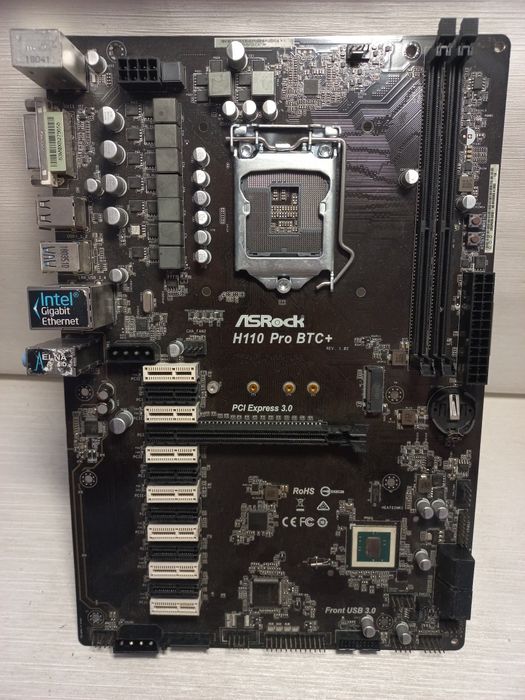 Материнская плата ASRock H110 Pro BTC+ ( usb 3.0)