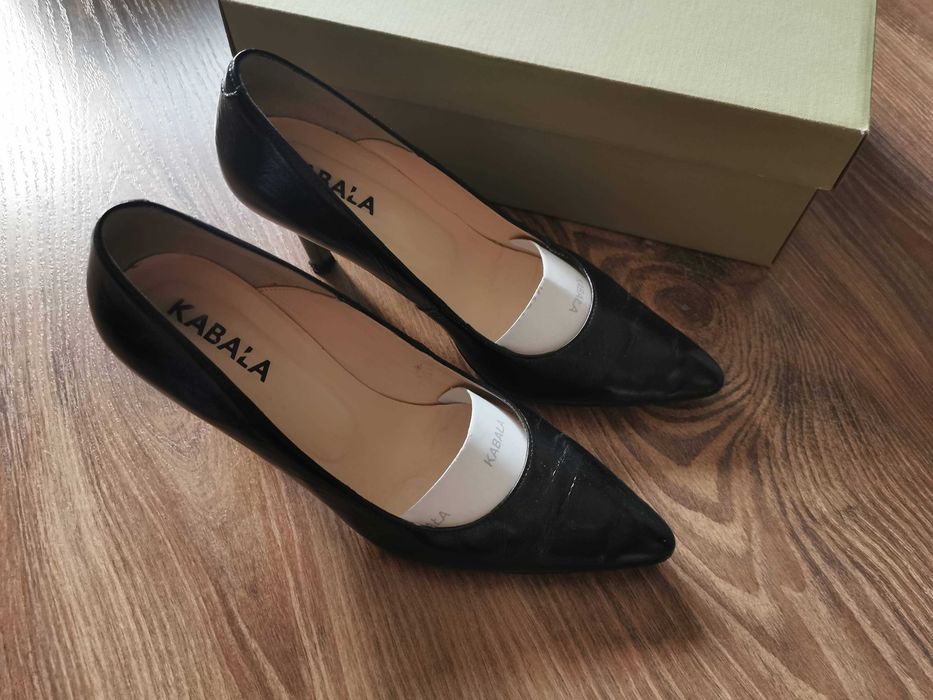 Buty Kabała Vera Gomma skórzane 36 szpilki czółenka