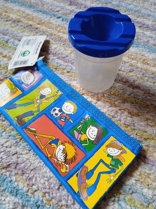 Ołówek Bic do nauki pisania, kubek do malowania i piórnik