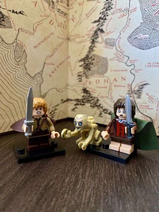 Set Completo Sociedade do Anel + Gollum com o Um Anel (Blocos de Montar Compatíveis com Lego)