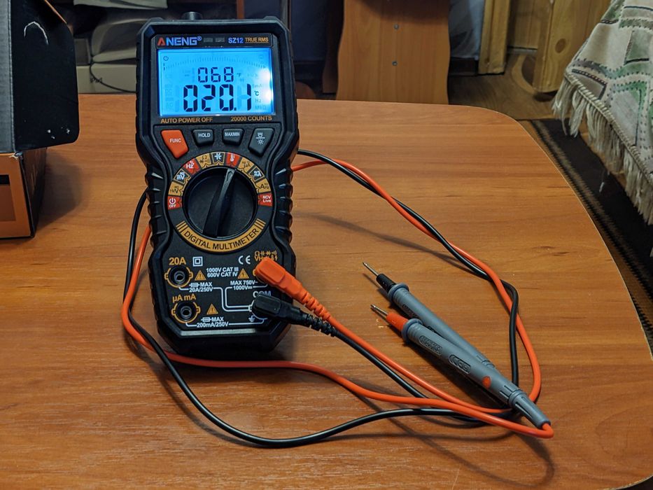 ANENG SZ12 високоточний мультиметр True RMS розрядністю 20000 відліків