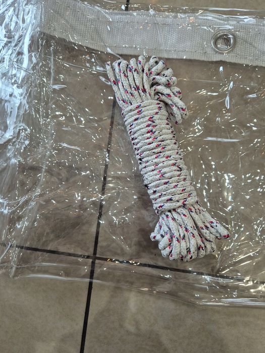 Okna foliowe PCV folia do altany taras ściana 2 m x 2 m