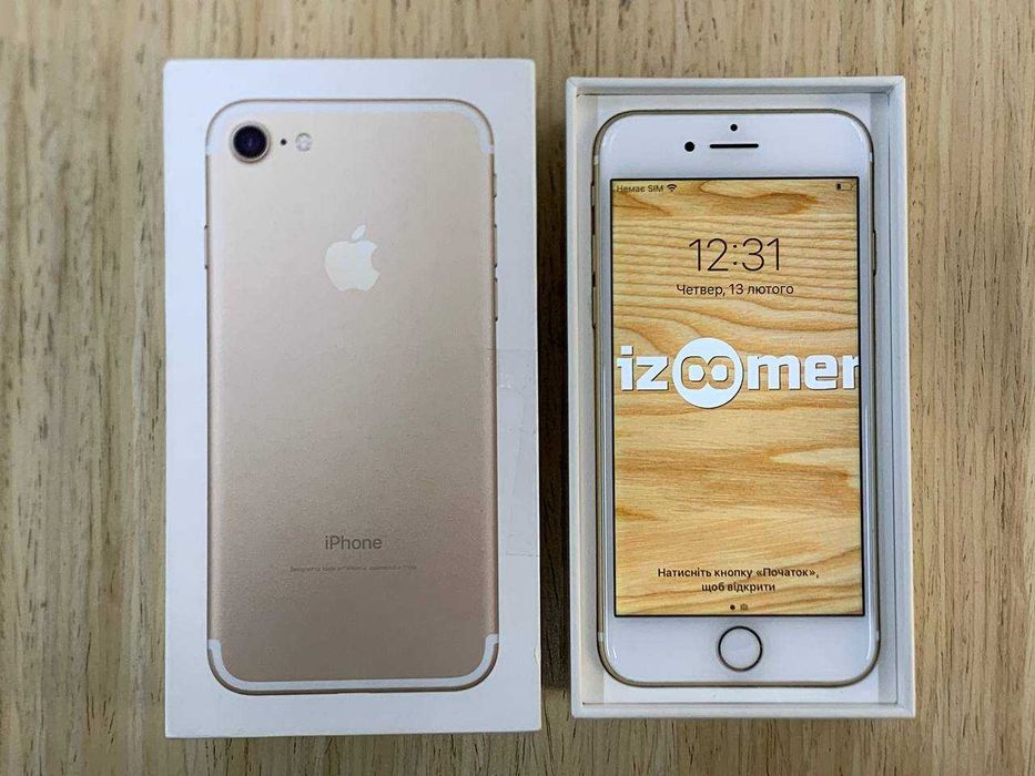 /12326/ iPhone 7 128gb Gold Neverlock Обмін Розстрочка Гарантія