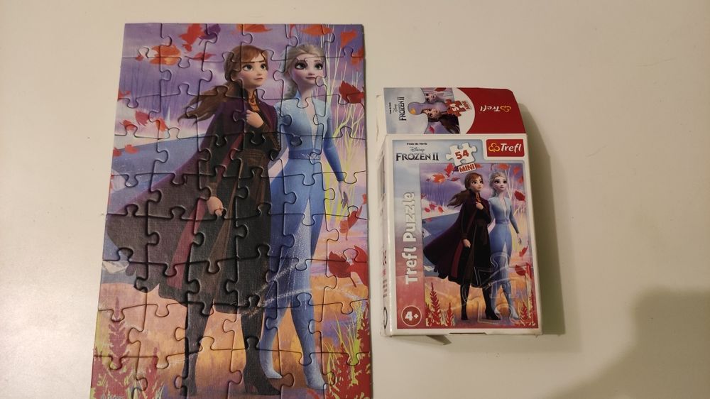 Mini puzzle gratis do czegoś Trefl Kraina lodu Frozen ll 54 elementy