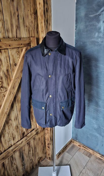 Mango H.E. kurtka męska granatowa field jacket L bawełna