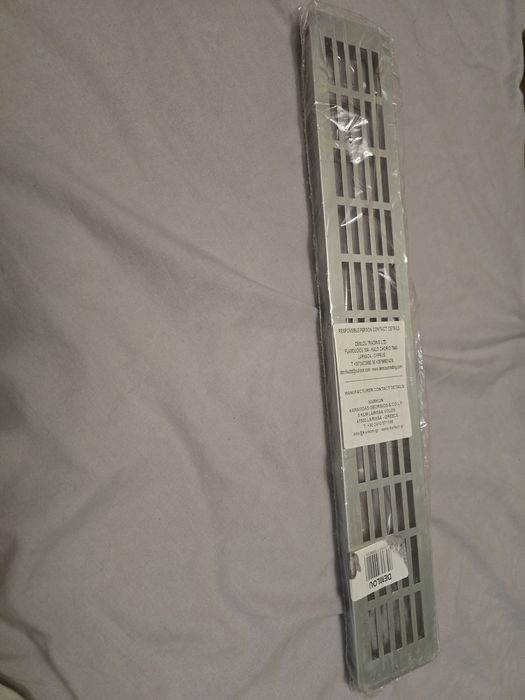 Calha de Escoamento Linear para Duche 40 cm em Aço Inox – Nova