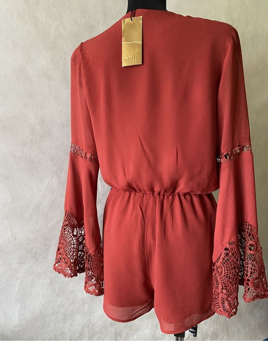 Piękny koronkowy kombinezon krótki H&M 34