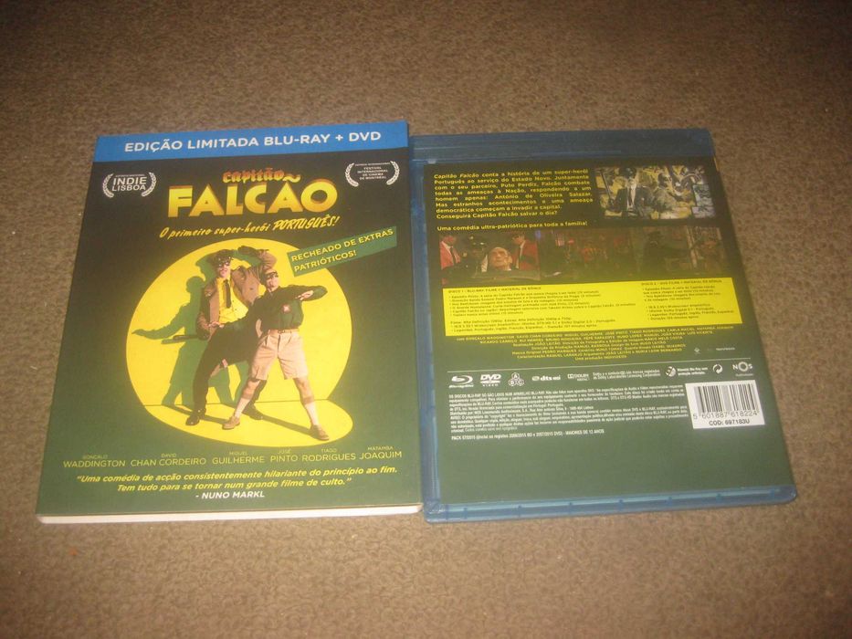 "Capitão Falcão" Edição Especial e Limitada DVD+Blu-Ray e em Slidepack