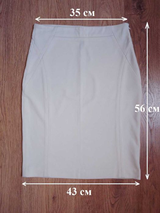 Спідниця-олівець біла розмір 38